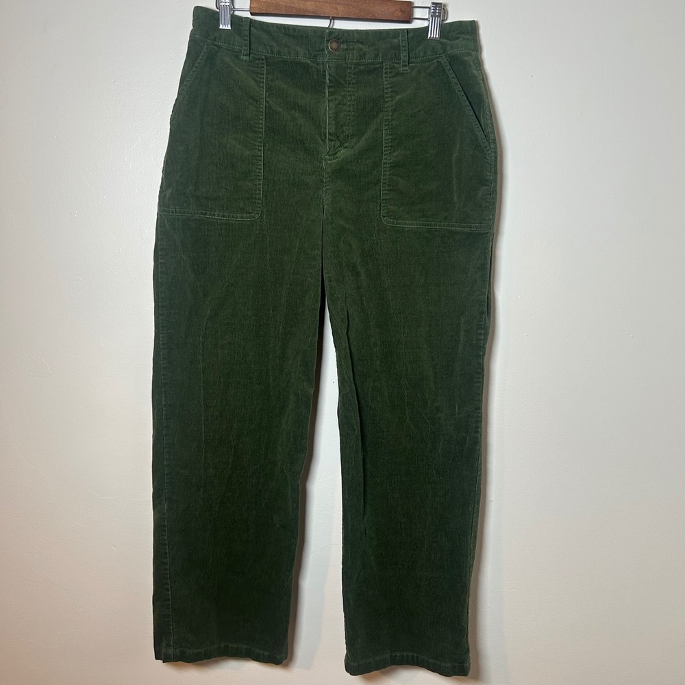 ON 34TH Women's Green Corduroy‎ Utility Pants Size 8